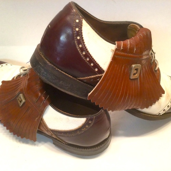 FootJoy Shoes Vintage Footjoy Kiltie Golf Shoe Tri Color Wing Tip